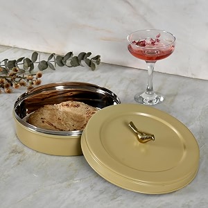 elan stainless steel roti box chapati casting bird with lid ideal for serving and storing papads dry food and candies  lightweight durable amp easy to open diwali gift casserole daisy yellow
