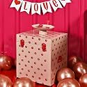 Elan Polka Charm Storage Trunk | Multipurpose Side Table & Organizer Box with Polka Dot Design | Nude