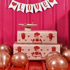 livingwithelan elan polka charm storage trunk set of 2  multipurpose organizer boxes with polka dot design  nude