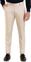 ELANHOOD Regular Fit Men Cream Trousers
