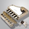 Elara Deadbolt Hexabolt 2CK Door Lock for Main Door, Deadbolt, Rim Latch Inside Opening Door Lock with 4 Reversible Brass Keys (Antique, EDL-02, Hexabolt, Ultra Key)