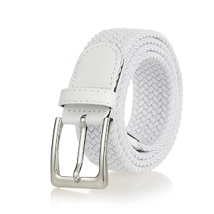 elastic braided belt 1 3834 woven stretch belt for golf casual jeans shorts pants