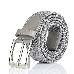 elastic braided belt 1 3834 woven stretch belt for golf casual jeans shorts pants