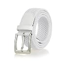 Elastic Braided Belt, 1 3/8", Woven Stretch Belt for Golf Casual Jeans Shorts Pants