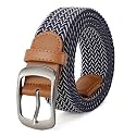 Elastic Braided Belt Mens Golf Belts No-Hole Design Woven Belt for Golf