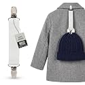 HOLD'EM Elastic Hat & Scarf Clips for Children, Heavy-Duty Adjustable Elastic Strap with Strong Metal Clips,Winter Hat Holder