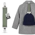 HOLD'EM Elastic Hat & Scarf Clips for Children, Heavy-Duty Adjustable Elastic Strap with Strong Metal Clips,Winter Hat Holder