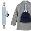 HOLD'EM Elastic Hat &amp; Scarf Clips for Children, Heavy-Duty Adjustable Elastic Strap with Strong Metal Clips,Winter Hat Holder