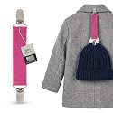 HOLD'EM Elastic Hat &amp; Scarf Clips for Children, Heavy-Duty Adjustable Elastic Strap with Strong Metal Clips,Winter Hat Holder