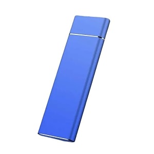 portable ssd external solid state drive mobile solid slim storage drive with usb 31 type c for pc laptop and mac blue 1tb