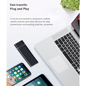portable ssd external solid state drive mobile solid slim storage drive with usb 31 type c for pc laptop and mac silver 60tb