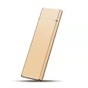 Portable SSD External Solid State Drive Mobile Solid Slim Storage Drive with USB 3.1 Type C for PC, Laptop and Mac Golden 14TB