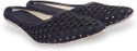Elco Women's Leather Embroiderd with Mirror Work Rajasthani Jhuti/Mojris Jutis For Women (Black , 5)