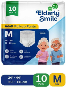elderly smile super absorbent premium pull up pants  waist size 24-44  adult diapers - m