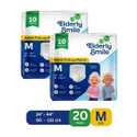 Elderly Smile Super Absorbent Premium Pull Up Pants | Waist Size (24-44) | Pack of 2 Adult Diapers - M
