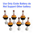 ELearner ETL Exide Inverter Battery Water Level Indicator Cap 6Pc 27MM Only Exide Battery Car Battery Tray