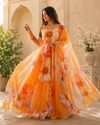 ELEBI Clothing Co. Solid Georgette Stitched Anarkali