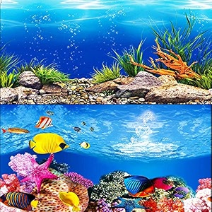 elebox new 2334 x 7134 fish tank background paper wallpaper 2 sided colorful seaweed water plants aquarium background hd poster decorations