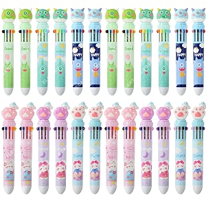 10 in 1 pens for kids ball pen set for schoolampoffice-cartoon pen for officeschool stationery items for kids-stationery kitstationery setbirthday return gift 24 combo 1