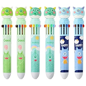 10 in 1 pens for kids ball pen set for schoolampoffice-cartoon pen for officeschool stationery items for kids-stationery kitstationery setbirthday return gift for boys amp girls 6 monster