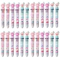 10 In 1 Pens For Kids Ball Pen Set For School&amp;Office-Cartoon Pen For Office,School Stationery Items For Kids-Stationery Kit,Stationery Set,Birthday Return Gift for Boys &amp; Girls (24, Cat Paw)