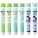 10 In 1 Pens For Kids Ball Pen Set For School&amp;Office-Cartoon Pen For Office,School Stationery Items For Kids-Stationery Kit,Stationery Set,Birthday Return Gift for Boys &amp; Girls (6, Monster)