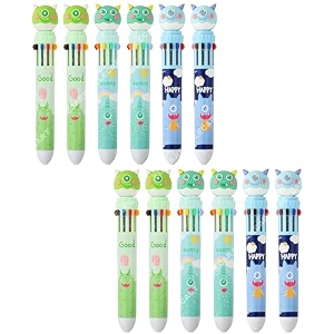 10 in 1 retractable ballpoint pen retractable ball pen i ballpoint i ball pen i gel pen i pen i writing tool birthday return giftparty fillers for girls boys12 monster