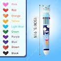 10 in 1 Retractable Ballpoint Pen, Multicolor Pens All in One, Stylish 10 color Pens 0.5mm for Office School stationery Students Children Birthday Return Gift for Boys &amp; Girls (3, Monster)