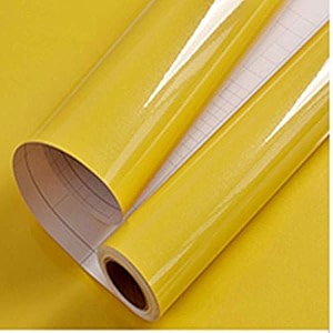 vinyl car wrap sheet sticker and decal roll film sticker decal for car bike laptop 24 x 98 inch butter yellow vinyl