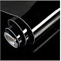 Vinyl Car Wrap Sheet Sticker and Decal Roll Film Sticker Decal for Car, Bike, Laptop (12 X 80 Inch, Glossy Black Vinyl)