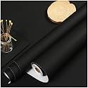 Vinyl Car Wrap Sheet Sticker and Decal Roll Film Sticker Decal for Car, Bike, Laptop (12 X 80 Inch, Matte Black Vinyl)