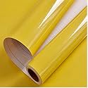 Vinyl Car Wrap Sheet Sticker and Decal Roll Film Sticker Decal for Car, Bike, Laptop (24 X 60 Inch, Butter Yellow Vinyl)