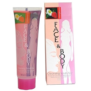 face and body cleansing strawberry gel scrub 100 ml