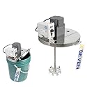 Electric 5 Gallon Bucket Mixer,200W 110V Paint Pail Agitator with Lid,1000 RPM Motor,Fits 5 Gallon Buckets