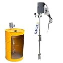 Electric 55 Gallon Bung Mount Drum Mixer, 400W 110V Drum Agitator for Closed-Head Steel Drums, 9.75 N·m High Torque Motor for Low to High Viscosity Liquids