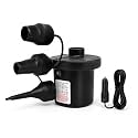 Electric Air Pump with 3 Nozzles, 12V DC Car Cigarette Lighter, Electric Air Pump for Inflatable Swimming Pools, Air Beds & Toys
