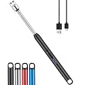 Electric Arc Lighter, Rechargeable USB-C, 360° Flexible Neck, Windproof Flameless, for BBQ, Grill, Camping, Kitchen