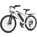 Electric Bike for Adults, 26" Ebike with 1000W Peak Motor, 20MPH 50Miles Electric Mountain Bike with 48V Removable Battery, 7-Speed, Front Suspension, LCD Display, UL 2849 Certified