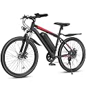 Electric Bike for Adults, 26" Ebike with 1000W Peak Motor, 20MPH 50Miles Electric Mountain Bike with 48V Removable Battery, 7-Speed, Front Suspension, LCD Display, UL 2849 Certified