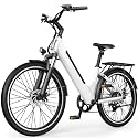 Electric Bike for Adults,26" Step-Thru EBike with 1000W Peak Motor,50 Miles Adult Electric Bicycles with 48V Internal Removable Battery, Adjustable Stem,7 Speed,UL 2849 Certified