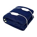 Electric Blanket (60x60 Inch) | Fitted Heated Bed Sheet with 3 Heat Settings | Dual Safety & Overheat Protection | Electric Under Blanket for Warm Winter Sleep, 6 Years Warranty, Plain Blue