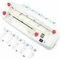 Electric Business Card Cutting Machine, Heavy Duty Paper Cutter with 9 Sets of Blades & Auto Feeding, 120G-300G Paper Thickness, 50rpm Business Card Cutter