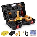 Electric Car Jack Kit 3 Ton 12v Automatic Scissor Lift Jack Protable Floor Jack for Sedan,SUV,Truck Tire Change with LED Light