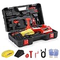 Electric Scissor Car Jack Kit 3 Ton 12V Automatic Floor Jack Lift Kit for Car SUV Sedan Portable Lifting Set for Tire Change