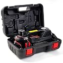 Electric Car Jack 5 Ton 12V Floor Jack with Inflator Pump Portable Hydraulic Jack Vehicle Lift for Car SUV Sedan MPV Tire Change with Led Light