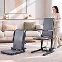 Electric Chair Lift, Movable Floor Lift for Elderly Falls, Devices to Lift Elderly Off Floor with 4 Wheels, Heavy‑Duty Lift Chair, Max Capacity 440 Lbs