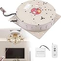 Electric Chandelier Hoist with Remote Control &amp; Wall Switch, Heavy-Duty Motorized Winch for Pendant Lighting, 110LBS to 550LBS Capacity, Ideal for Villas &amp; Homes