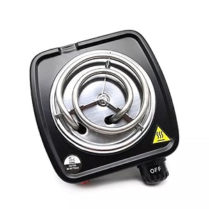 electric charcoal burner hot plate  portable coal heater stove for hookah coffee tea amp more size smallregular small