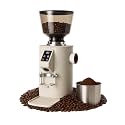 Electric Coffee Bean Grinder with Closed Grinding Kit - 9 Adjustable Settings, Flat Burr Coffee Grinders Anti-Static Design for Commercial Use Beige