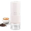 Electric Coffee Grinder for Beans - Adjustable Coffee Maker Grinder | Noise Reduction Grinder for Kitchen, Coffee Grinder, Rechargeable Coffee Maker, Portable for Family and Friends